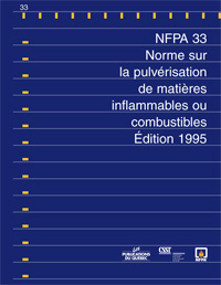 NFPA 33 - Norme sur la pulvérisation de matières inflammables ou combustibles